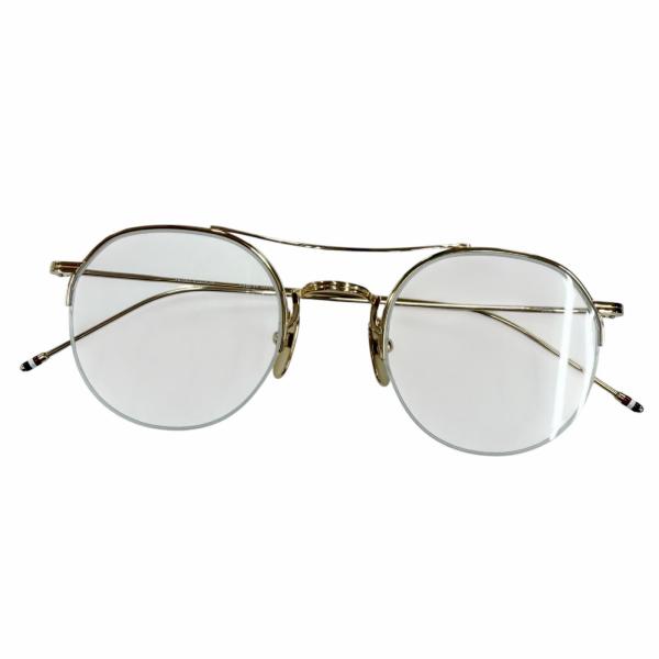 極美品☆THOM BROWNE トムブラウン TB-903 ツーブリッジ ハーフリム