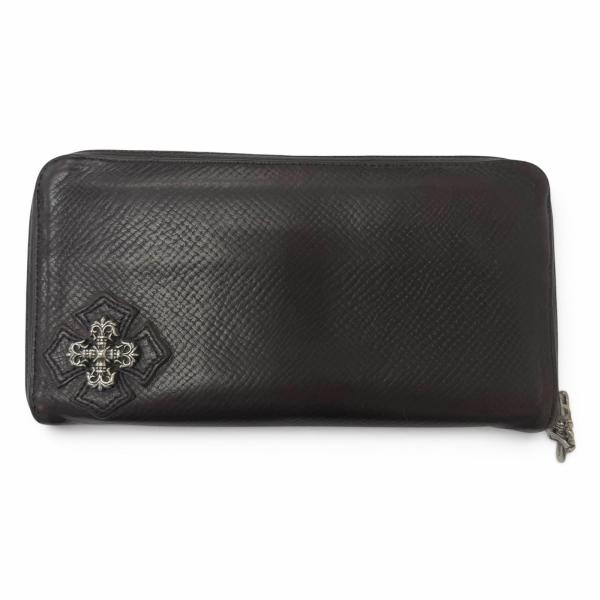 良品□CHROME HEARTS クロムハーツ REC F ZIP レザー フィリグリー