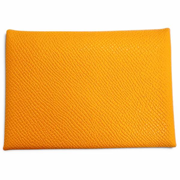 【新品未使用】HERMES ガルヴィ　カラー：フー(オレンジ系) HERMES（エルメス） 未使用品△HERMES カルヴィ デュオ ヴォーエプソン