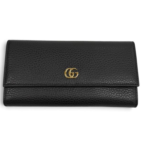 グッチ GUCCI 長財布 マーモント ラウンドファスナー ダブルG ブラック GUCCI（グッチ） 未使用品☆GUCCI 456116 ダブルG コンチネンタル