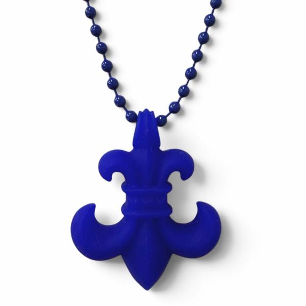 極美品□CHROME HEARTS クロムハーツ シリコンラバー BSフレア 26年6月27日購入 ネックレス ペンダント ブルー メンズ 保存袋付き