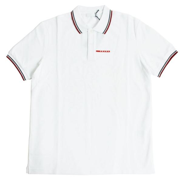 正規店仕入れの 新品サイズXXL ロゴ 白 ホワイト ポロシャツ プラダ PRADA - ポロシャツ