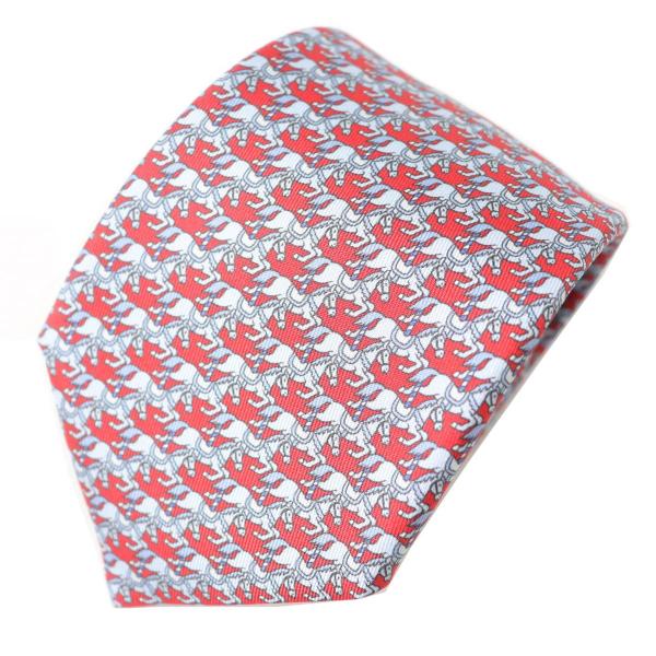 未使用品△エルメス CRAVATE TWILL MANEGE 605826 IA メリーゴーランド