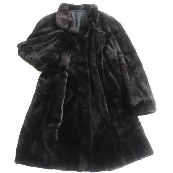 【美品】サガミンク　シェアードダークミンク ファー　セミロングコート brand-td-store_g08-st20802