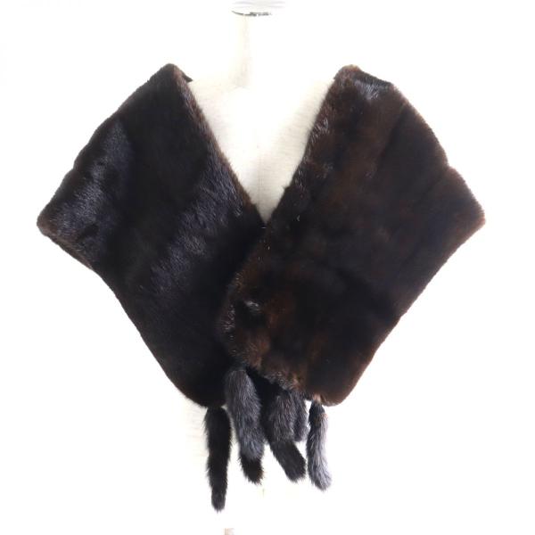 極美品△MOONBAT FUR ムーンバットファー MINK ミンク 裏地花柄 極美品△MOONBAT FUR ムーンバットファー MINK ミンク 裏地花柄