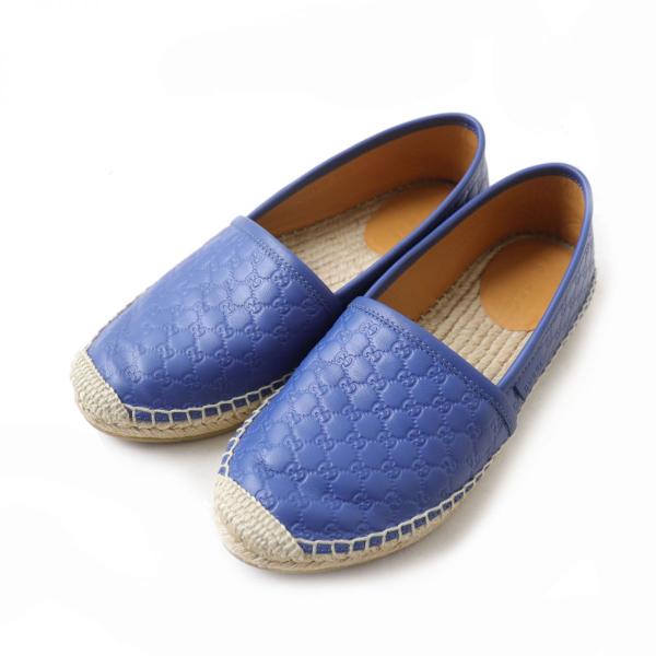 美品 GUCCI グッチ 567106 GG マイクロシマ エスパドリーユ