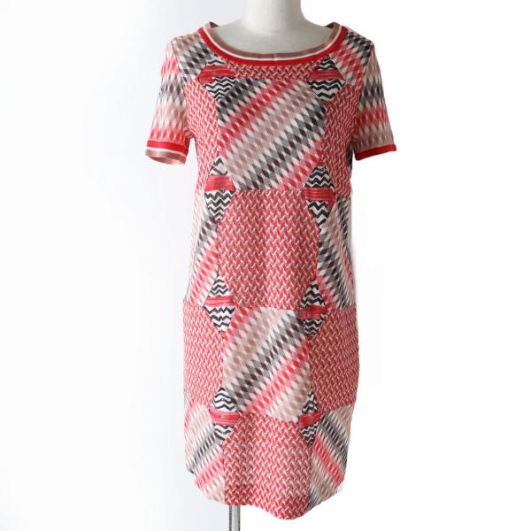 極美品☆正規品 MISSONI ミッソーニ 幾何学模様 クルーネック 半袖 