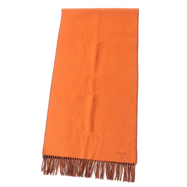 美品◎イギリス製 HERMES エルメス レクトヴェルソ カシミヤ100％ ロゴ