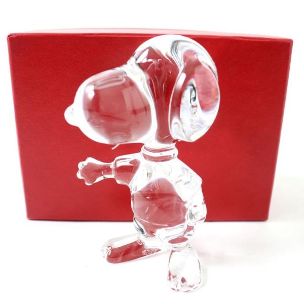 極美品◎フランス製 Baccarat バカラ SNOOPY スヌーピー クリスタル
