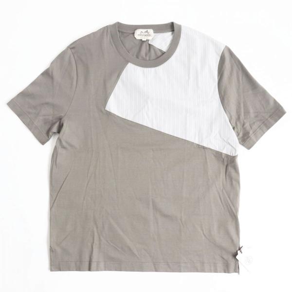 HERMES エルメス 22SS シーアイランドコットン ライン入り 半袖ニット HERMES エルメス 22SS シーアイランドコットン ライン入り 半袖