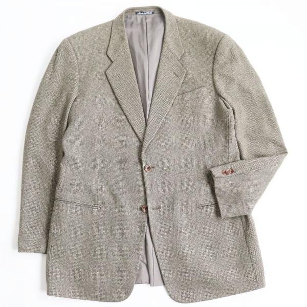 アルマーニコレツォーニ　デニムテーラードジャケット　洗える　リネン100% XL ARMANI 良品○ARMANI COLLEZIONI アルマーニ コレツィオーニ