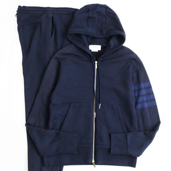 良品○THOM BROWNE トムブラウン MJT249A/MJQ008A ZIPUPパーカー 良品○THOM BROWNE トムブラウン MJT249A/MJQ008A ZIPUPパーカー