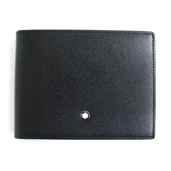 【極美品】モンブラン 二つ折り財布 ブラック レザー ホワイトスター brand-td-store_t05-st10415-00341