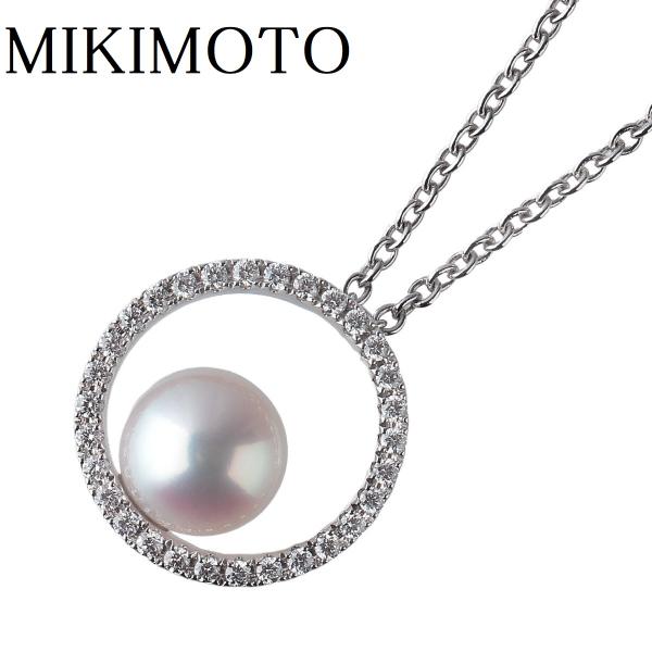 MIKIMOTO ミキモト 現行モデル ダイヤ パール ネックレス MIKIMOTO ミキモト 現行モデル ダイヤ パール ネックレス