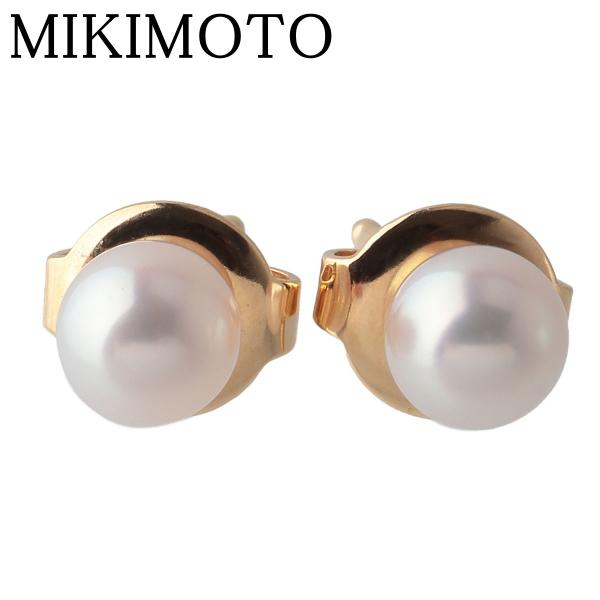 MIKIMOTO（ミキモト） パール ピアス アコヤパール4.9mm K18YG 美品