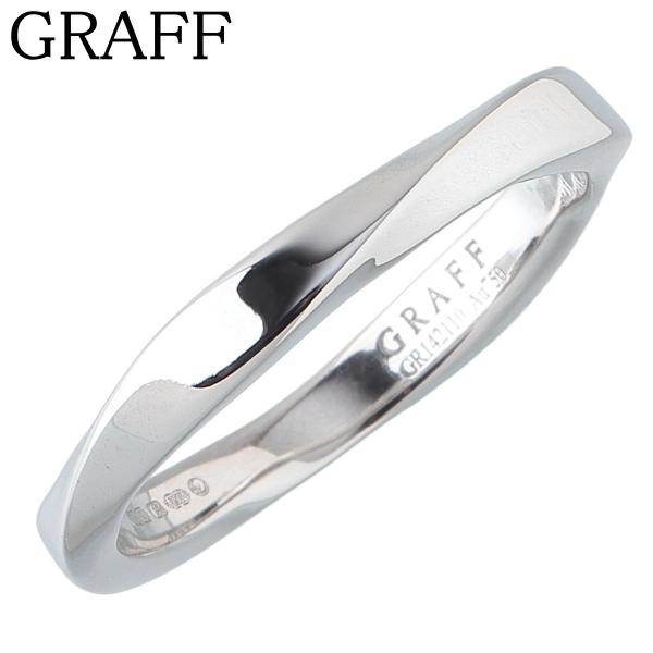グラフ スパイラル バンド リング 18号 幅3.2mm Au750WG 保証書 グラフ スパイラル バンド リング 18号 幅3.2mm Au750WG 保証書