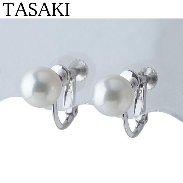 TASAKI タサキ パール イヤリング アコヤパール7.5mm 750WG 新品仕上げ 
