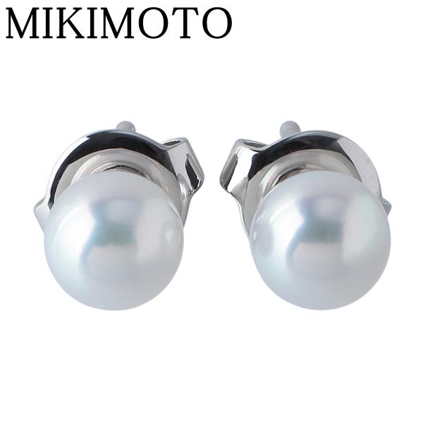MIKIMOTO ミキモト パール ピアス アコヤパール5.5mm Pt950 美品  