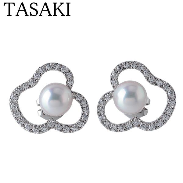 sava✿ 様　TASAKI チャンツ　ダイヤモンド パール ピアス TASAKI（タサキ） チャンツ ピアス 現行モデル ダイヤ0.24ct×2 パール