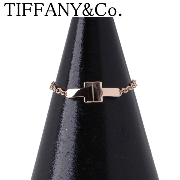 TIFFANY&Co.（ティファニー） T TWO チェーン リング 15号 Au750PG