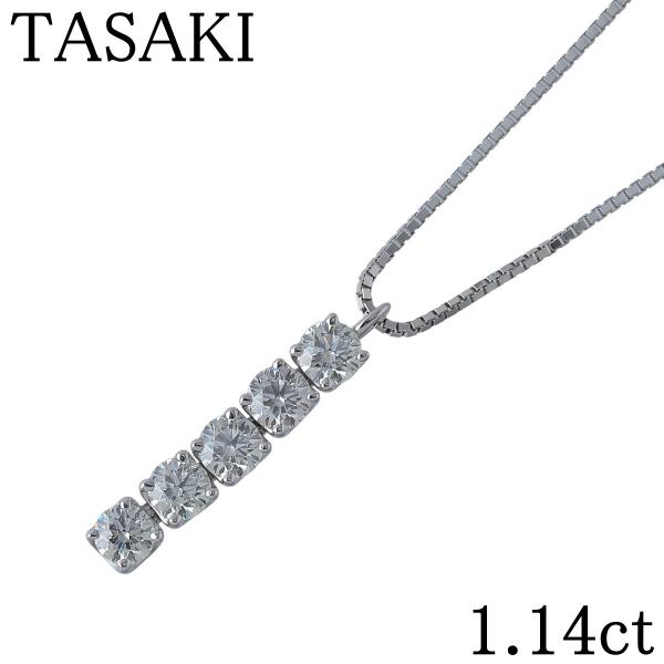 TASAKI（タサキ） ダイヤ ネックレス 1.14ct 45cm K18WG 箱 新品仕上げ