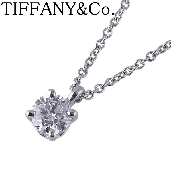 gideon7773さまティファニーソリティア ダイヤ ネックレス ABO1e TIFFANY&Co.（ティファニー） シリアルあり ソリティア ネックレス