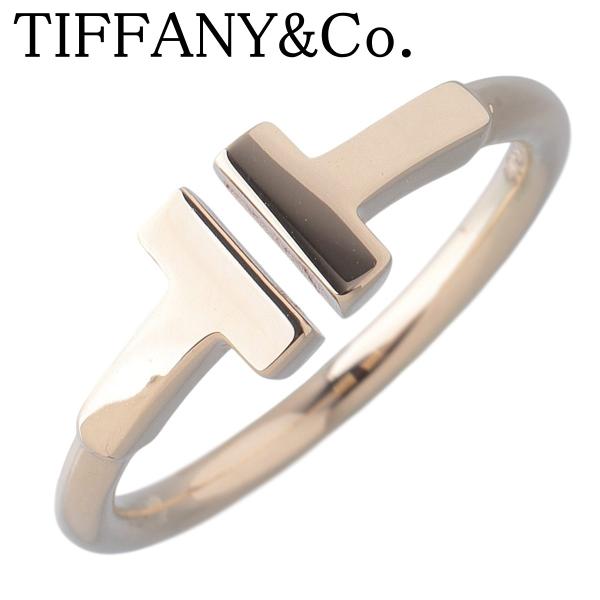 ◇ティファニー◇新品仕上済 Tワイヤー ダイヤ リング Au750 K18 8号 TIFFANY&Co.（ティファニー） Tワイヤー リング 6号〜6.5号 Au750YG