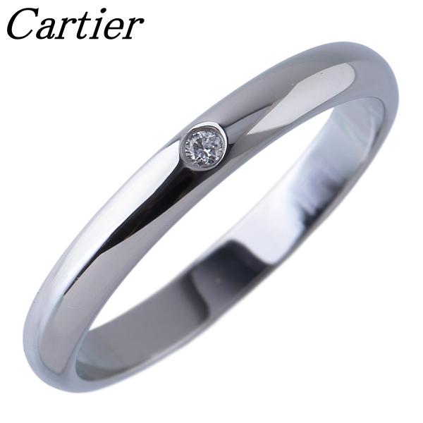 Cartier（カルティエ） ダイヤ リング 1895 ウェディング 1PD #50 幅