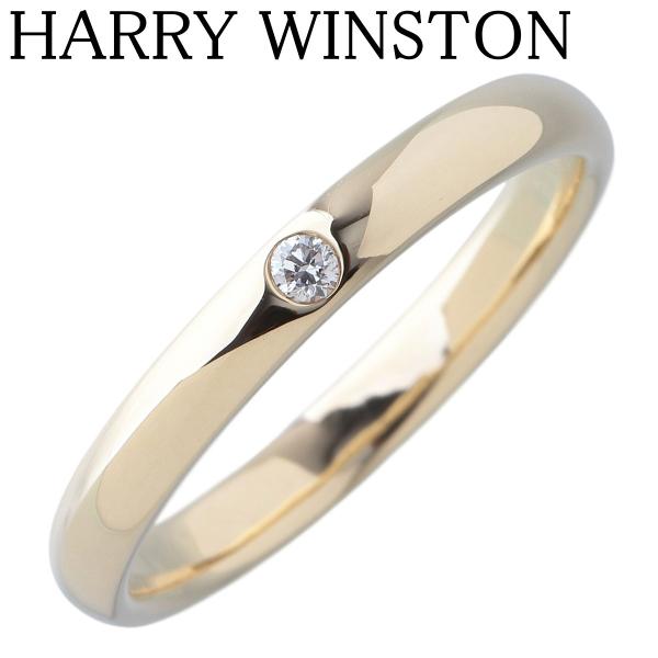 ハリー・ウィンストン k18yg/750 クラシック　マリッジリング ハリー・ウィンストン（HARRY WINSTON） マリッジ ダイヤ リング 18.5