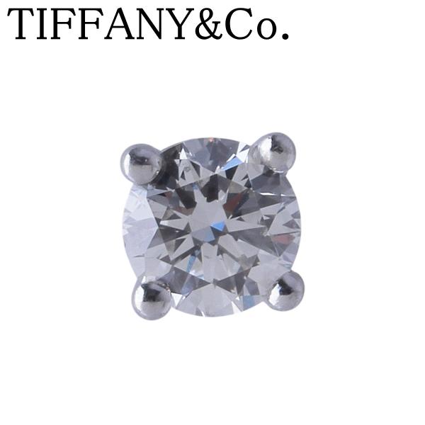 【極美品】ティファニー ソリティア ダイヤモンド ピアス 片耳用 7542 TIFFANY&Co.（ティファニー） ソリティア ピアス ダイヤ 片方 PT950