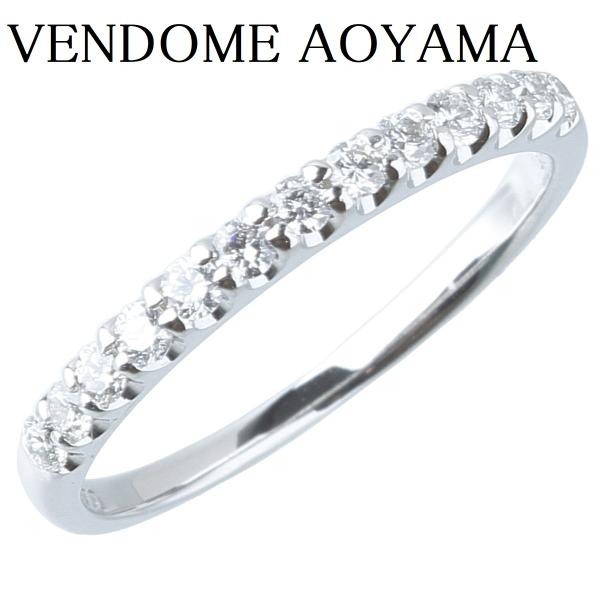 ヴァンドーム青山7号Pt900×ダイヤ0.23ctハーフエタリング