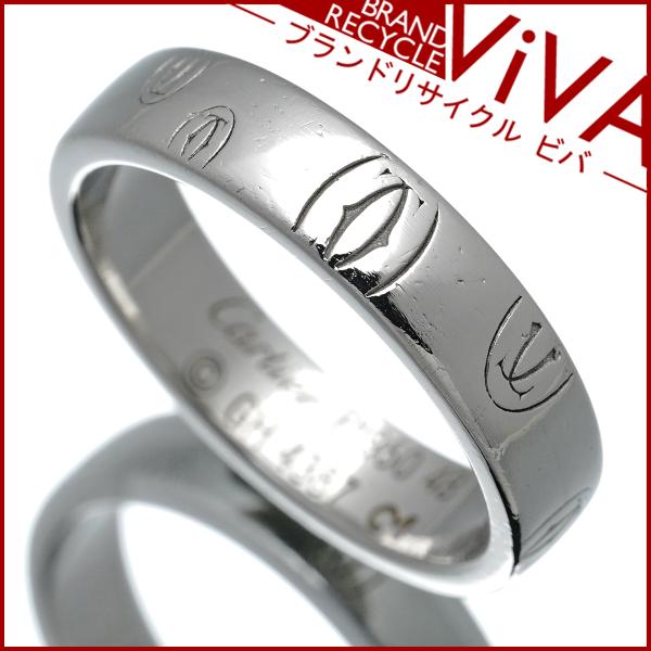 Cartier プラチナリング サイズ48 8号 Cartier（カルティエ） ハッピーバースデー ロゴ リング 指輪 Pt950