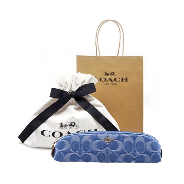 COACH（コーチ） 財布 新作 新品 ペンケース シグネチャー デニム