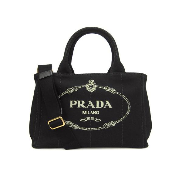 【美品】PRADA×プラダ トートバッグ PRADA（プラダ） プラダPRADAバッグ 新作 カナパ キャンバス ロゴ