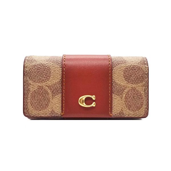 COACH（コーチ） キーケース 新作 新品 シグネチャー レザー 6連キー