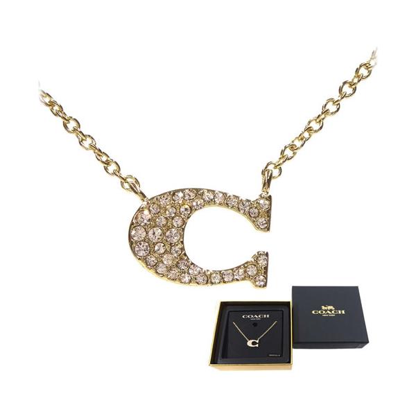 COACH（コーチ） ネックレス シグネチャー ラインストーン ネックレス