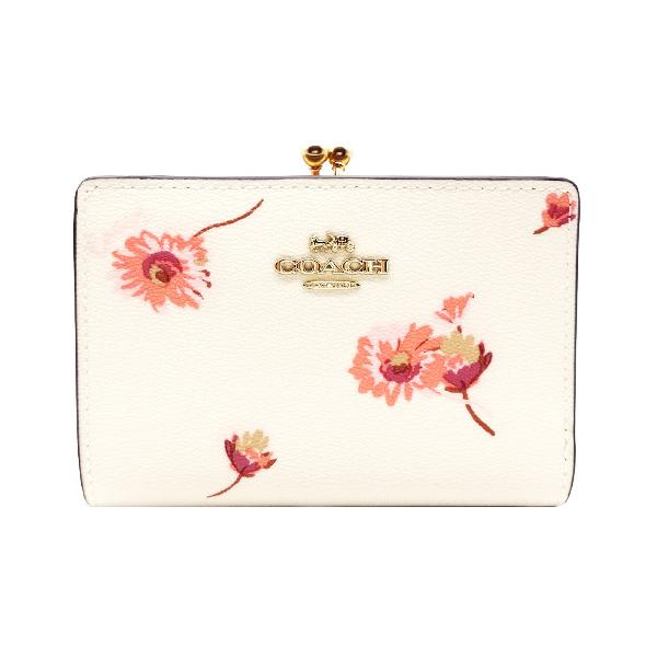 コーチ 財布 COACH サイフ 新品 フローラル 花柄 二つ折りがま口