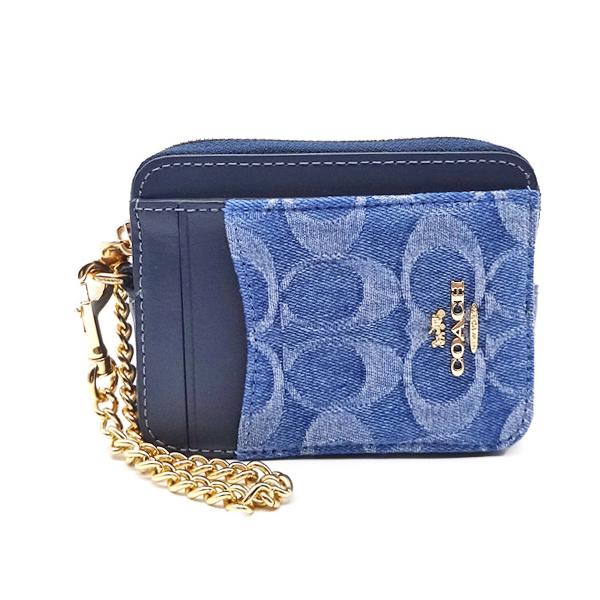 サ*ヨ様 【入手困難/レアカラー/美品】COACH デニムブルー キーケース サ*ヨ様 【入手困難/レアカラー/美品】COACH デニムブルー キーケース