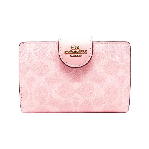 COACH コーチ 三つ折り財布 コンパクトウォレット シグネチャー ピンク COACH（コーチ） 財布 新作 新品 シグネチャー二つ折り財布 CW786 IMPO