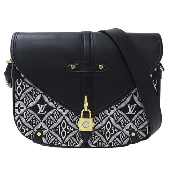 ルイヴィトン LOUIS VUITTON ネオ ソミュールMM M57488 Since1854 肩掛けバッグ ショルダーバッグ キャンバス/レザー ブラック/ネイビー LOUIS VUITTON（ルイ・ヴィトン） バッグ SINCE1854 レディース