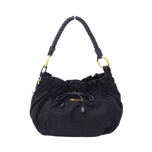写真PRADA ブラック ナイロン ハンドバッグ PRADA（プラダ） バッグ レディース ブランド ショルダーバッグ