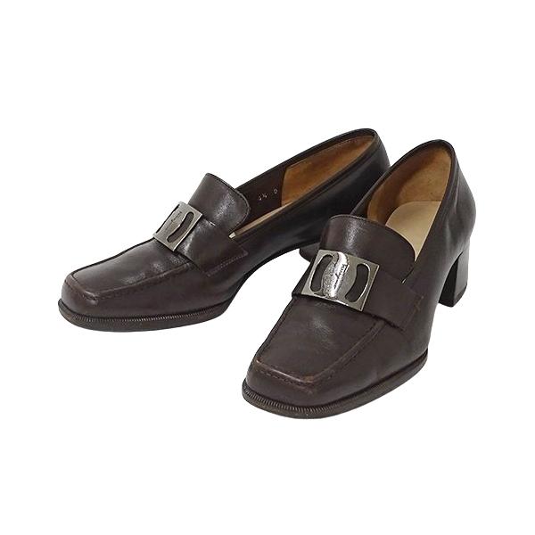 Ferragamo ブラウン ローファー 低ヒール Ferragamo ブラウン ローファー - メルカリ