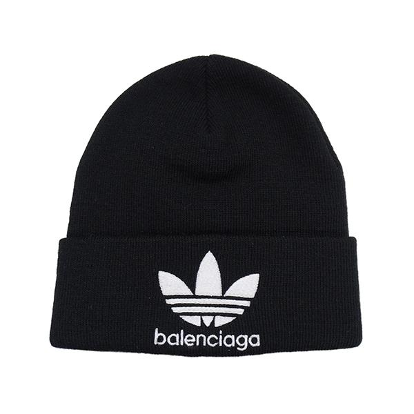 balenciaga アディダス コラボ　ビーニー　ニット帽 ブラック BALENCIAGA（バレンシアガ） アディダス adidas コラボ ニット帽