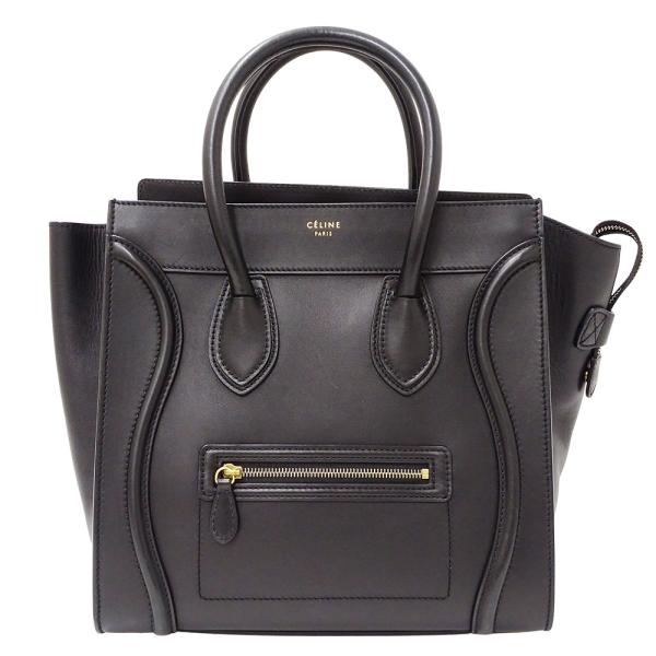 セリーヌ レザーバッグ 黒 トートバッグ CELINE - 新品 セリーヌ CELINE トートバッグ コットン/レザー