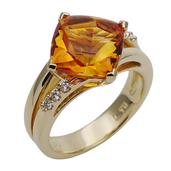 TASAKI レディース指輪 TASAKI（タサキ） リング レディース ブランド 指輪 K18YG シトリン