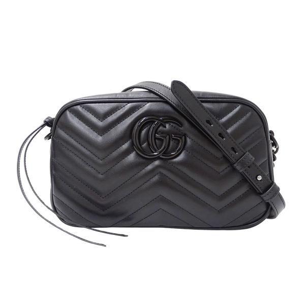 GUCCI グッチ バッグ GGマーモント スモール カメラバッグ カーキ レザー 447632 ショルダーバッグ
 レザー  カーキ カーキ レディース【中古】 駅南やまご質店オンラインショップ / グッチ GGマーモント スモール