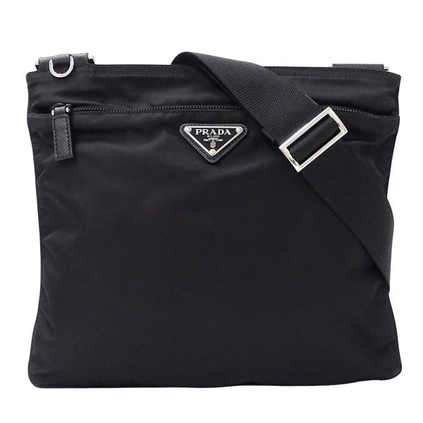 PRADA 斜め掛け ショルダーバッグシ　ナイロン ブラック 1BH978 黒 PRADA（プラダ） バッグ レディース メンズ ブランド ショルダーバッグ
