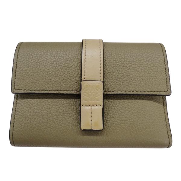 ロエベ　三つ折り財布　トライフォールドウォレット　グレー　ソフトグレインカーフ トライフォールド ウォレット（ソフトグレインカーフ） グレー - LOEWE