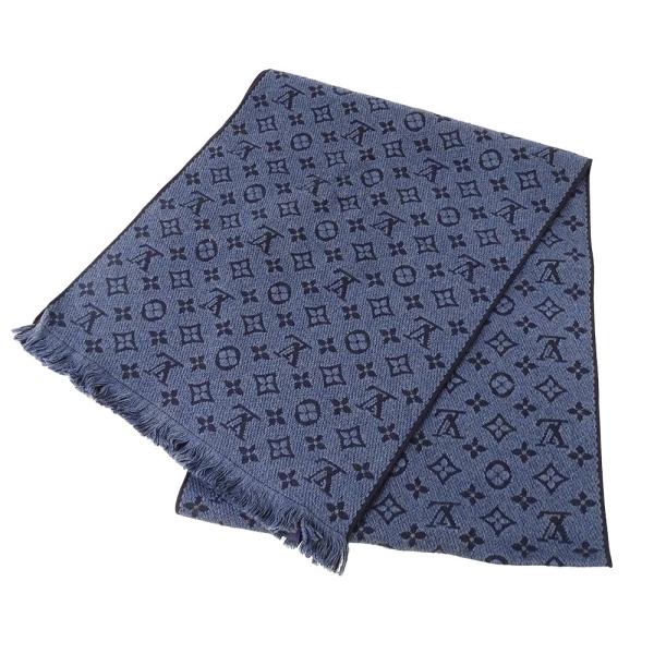 LOUIS VUITTON✩.*˚モノグラムマフラーブラック LOUIS VUITTON エシャルプ マイ・モノグラム・エクリプス/M73468