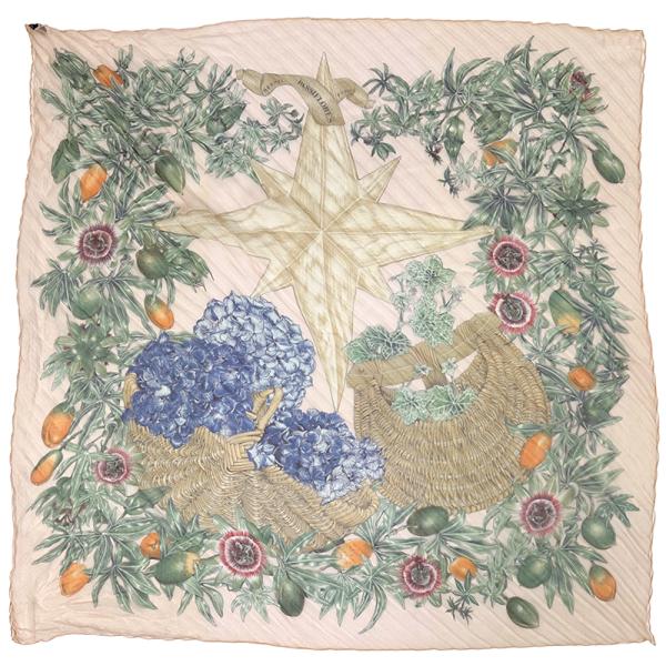 HERMES（エルメス） スカーフ プリーツカレ PASSIFLORES パッション